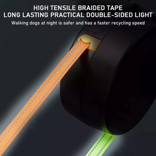 Dual Pet Leash Retractable Reflective