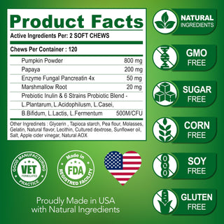 Probiotics for Dogs Digestive Enzymes for Good Health Itchy Skin