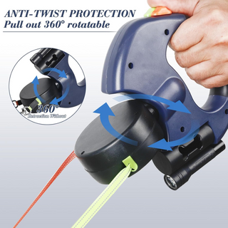 Dual Pet Leash Retractable Reflective