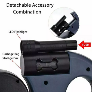 Dual Pet Leash Retractable Reflective