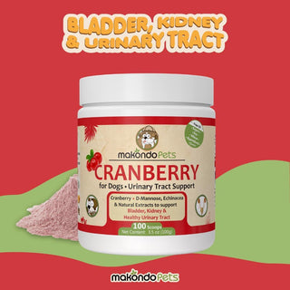 Dog Cranberry Supplement Natural Dog UTI Treatment & Kidney Support