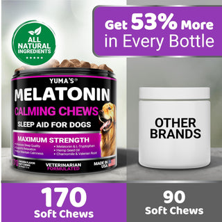 Melatonin Calming Chews for Dogs / Stress and Anxiety Relief